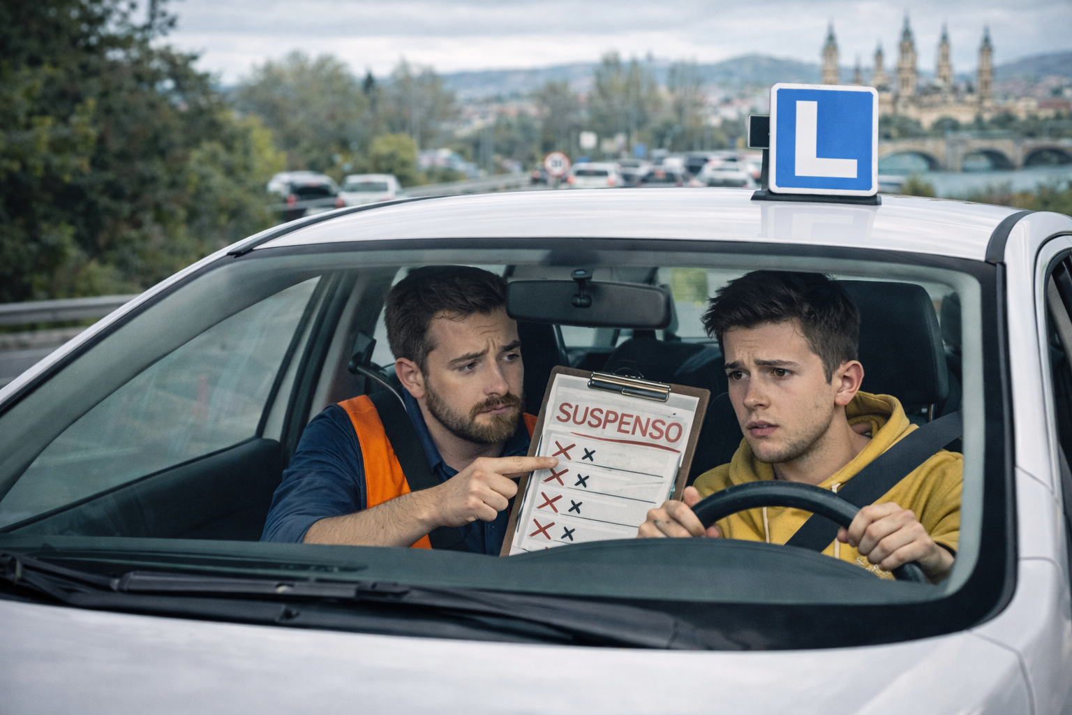 Errores examen práctico Zaragoza: los fallos que más suspenden en el examen de conducir